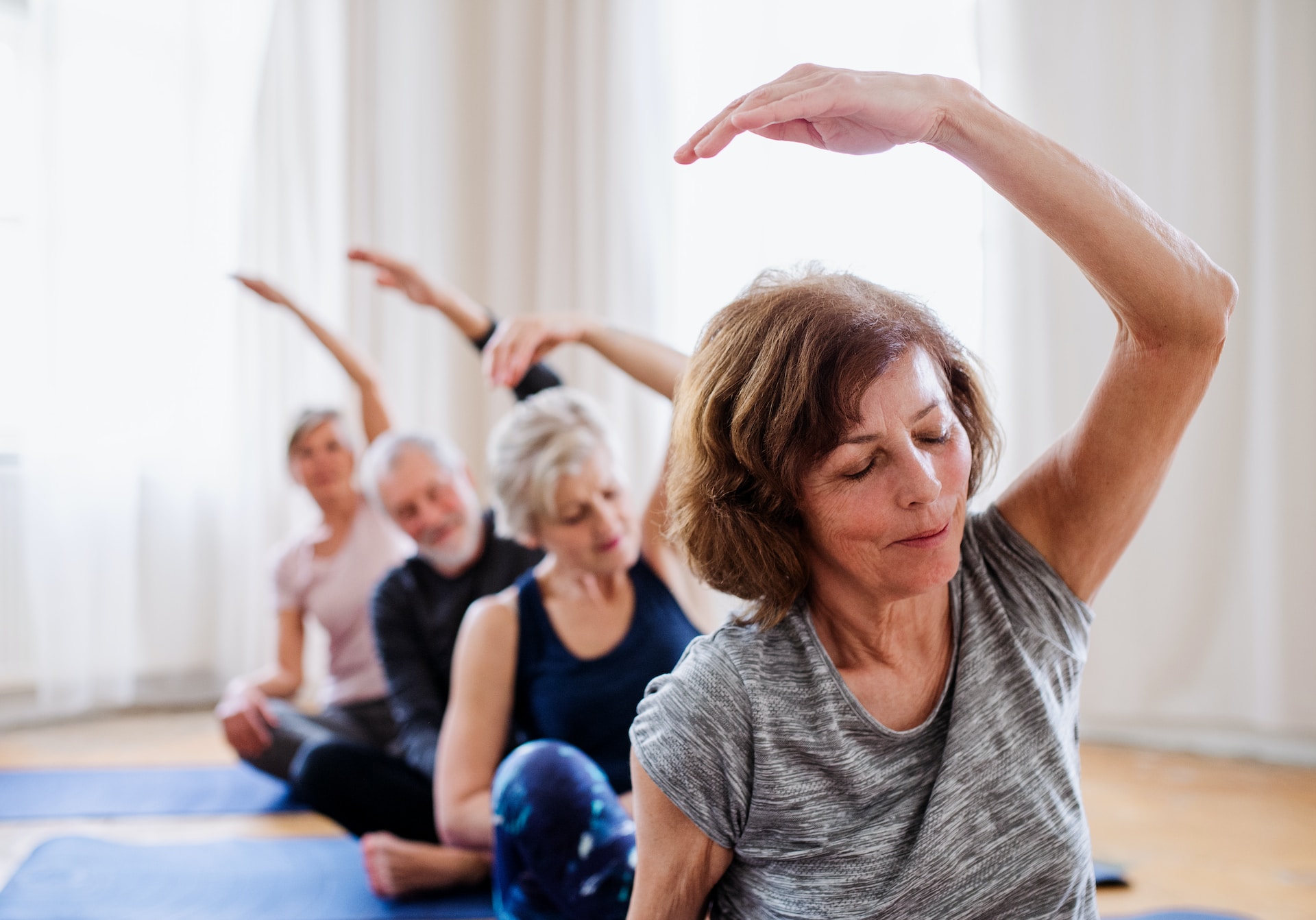 elderly yoga